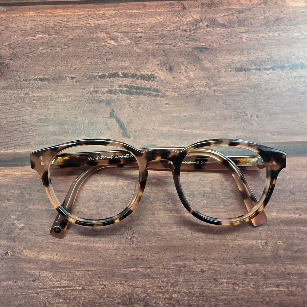 Warby Parker Percey 285 Tortoise Eyeglass Frames 48-20-140 Round Acetate - Picture 8 of 9